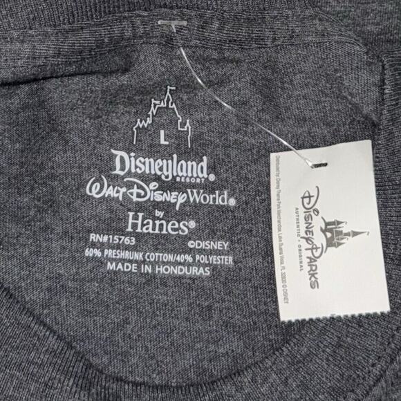 Disney T Shirt Women's Men's Large Gray Genius Grumpy Snow White Seven 7 Dwarfs - Picture 5 of 8